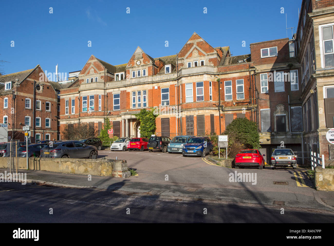 La Old Royal Victoria Hospital, Folkestone, Kent, Regno Unito. Foto Stock