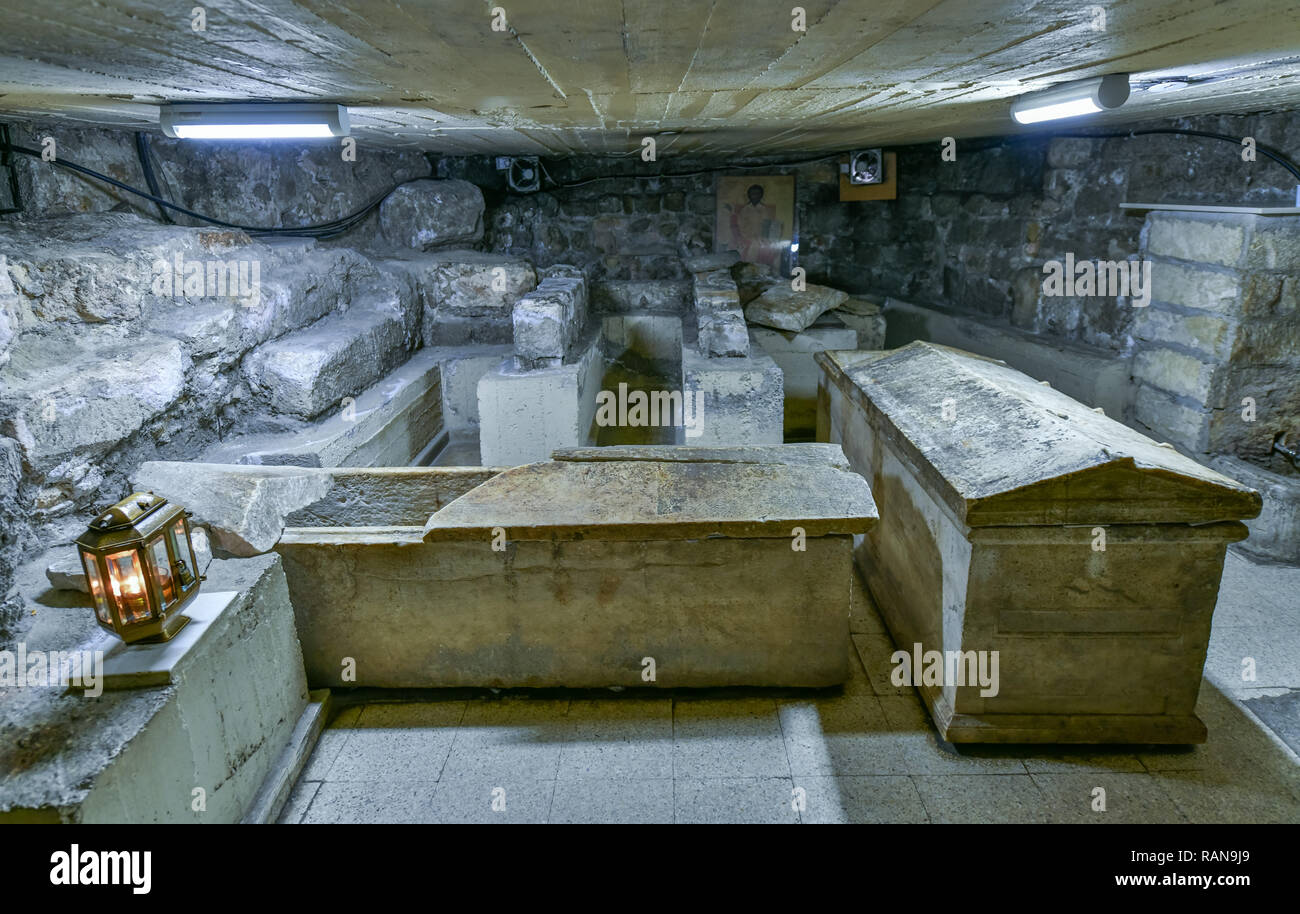 Cripta, Lazzaro Chiesa di Larnaca, Cipro, Krypta, Lazarus-Kirche, Zypern Foto Stock