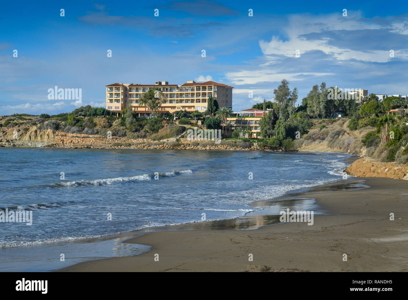 Beach Coral Bay, Pegeia, Cipro, Strand Coral Bay, Zypern Foto Stock