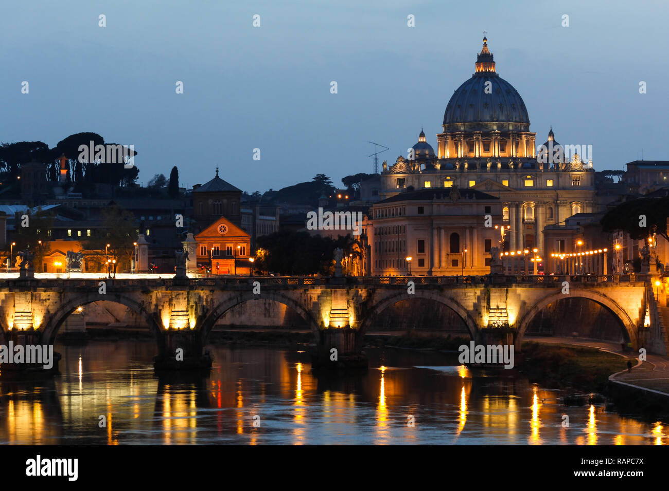 Gli indipendenti città-Stato Città del Vaticano a Roma, Italia. La Città del Vaticano è il più piccolo Stato del mondo sia da area e popolazione. Foto Stock