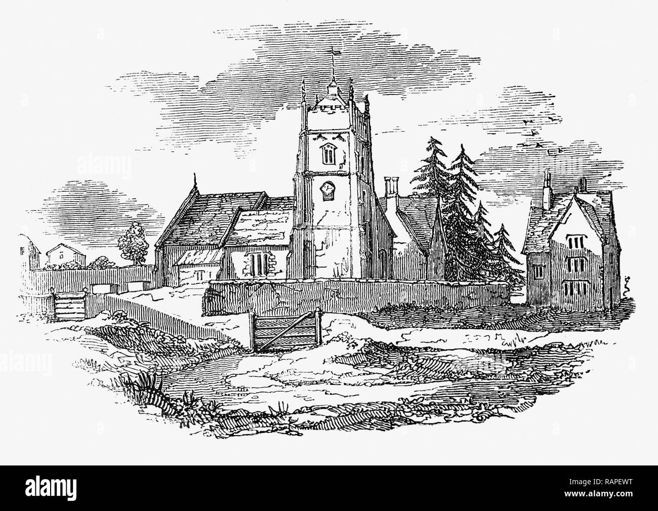 Chiesa di Santa Maria è una chiesa anglicana a sud del villaggio di Nether Alderley, Cheshire, Inghilterra. Costruita in stile gotico che storicamente è stato associato con la famiglia Stanley di Alderley. La Stanley Baronetcy, di Alderley Hall nella contea di Chester, è stato creato nel 1660 per il barrister Thomas Stanley. Egli era un discendente dell'on. Sir John Stanley, terzo figlio di Thomas Stanley, primo Baron Stanley (il cui figlio primogenito fu creato Conte di Derby in 1485). Suo figlio, la seconda Baronet era alto sceriffo di Cheshire nel 1678 Foto Stock