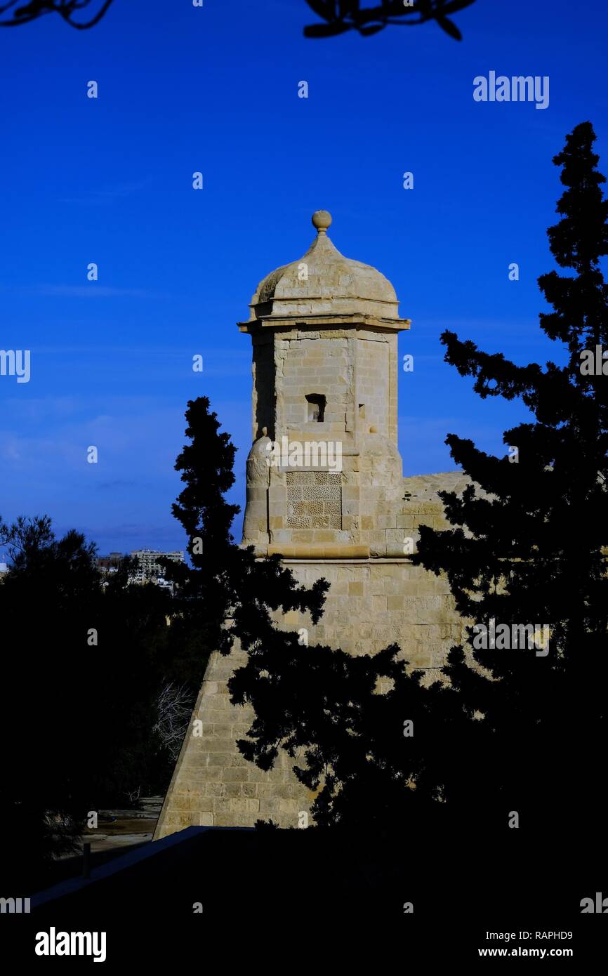 La Valletta, Malta, la Croce di San Giorgio isola. Viste generali. Foto Stock