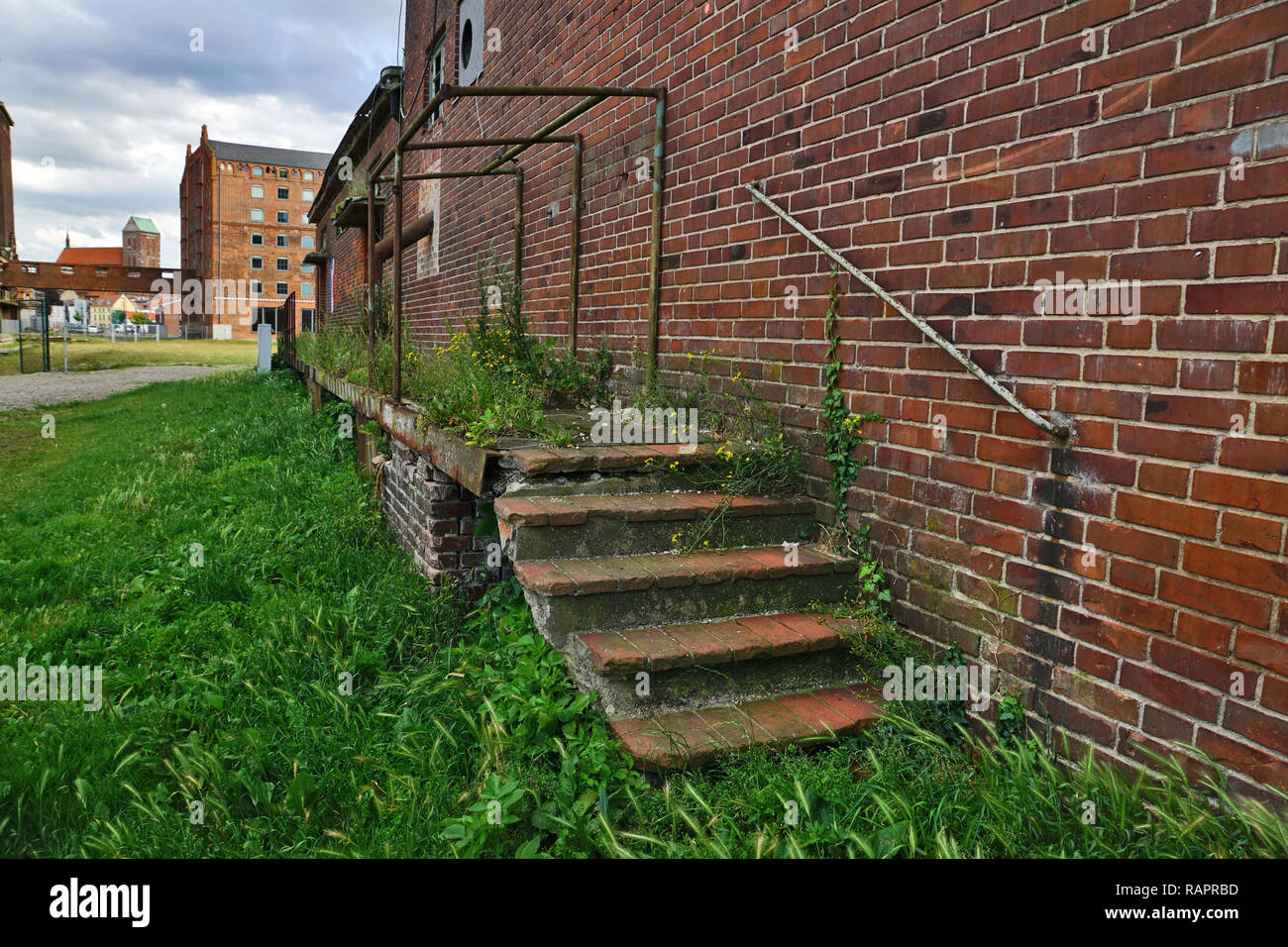 Abbandonò un passo in crescita a VEB Wismar, Germania Foto Stock