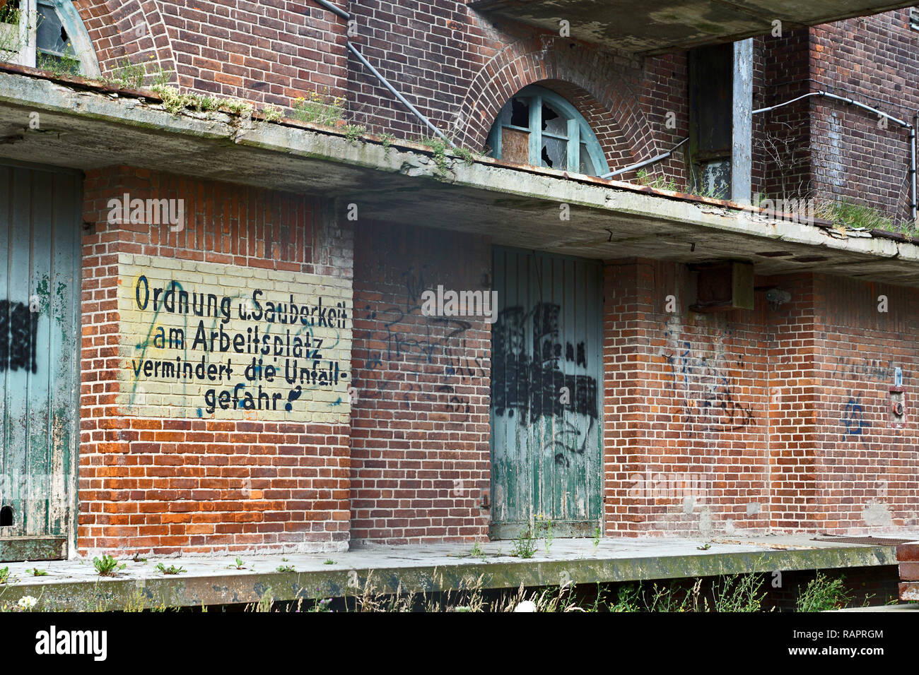 Terreno VEB abbeso a Wismar, Germania Foto Stock