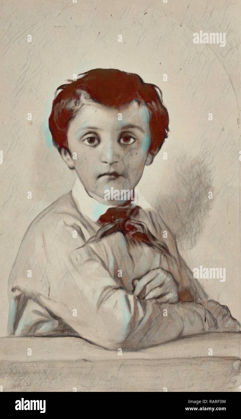 La pittura di Paul Delaroche: ritratto M. Philippe Delaroche, Robert Jefferson Bingham, Goupil & Cie 1858. Reinventato Foto Stock