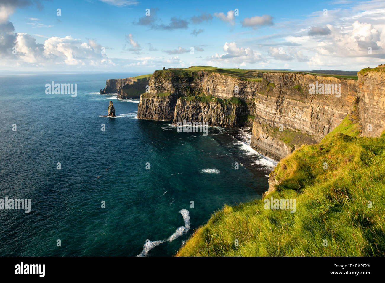 Scogliere di Moher, Co. Clare, Irlanda Foto Stock