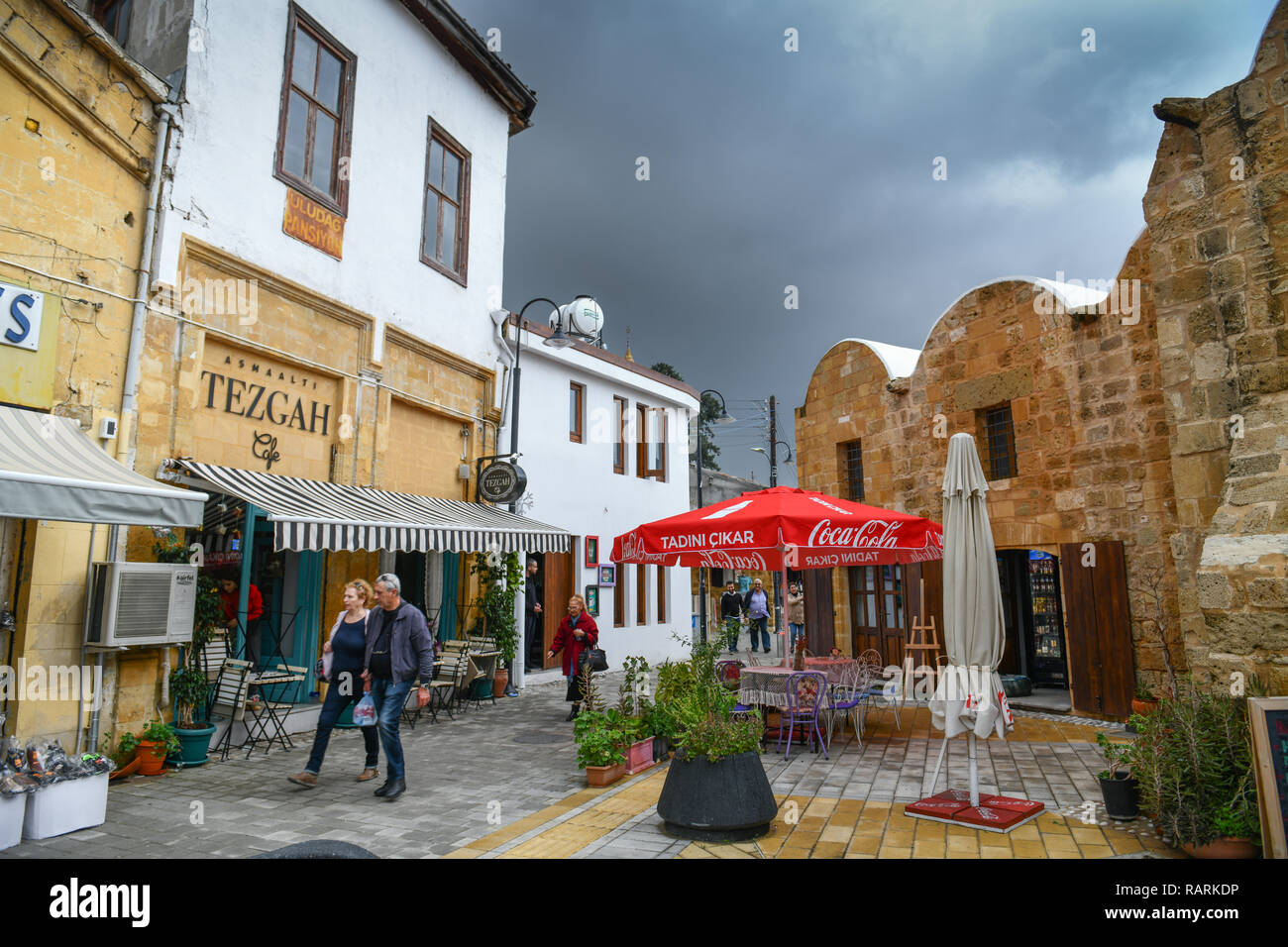 Caravanserai Kumarcilar Han, Nicosia, Repubblica Turca di Cipro del Nord, Karawanserei Kumarcilar Han, Nikosia, Tuerkische Republik Nordzypern Foto Stock