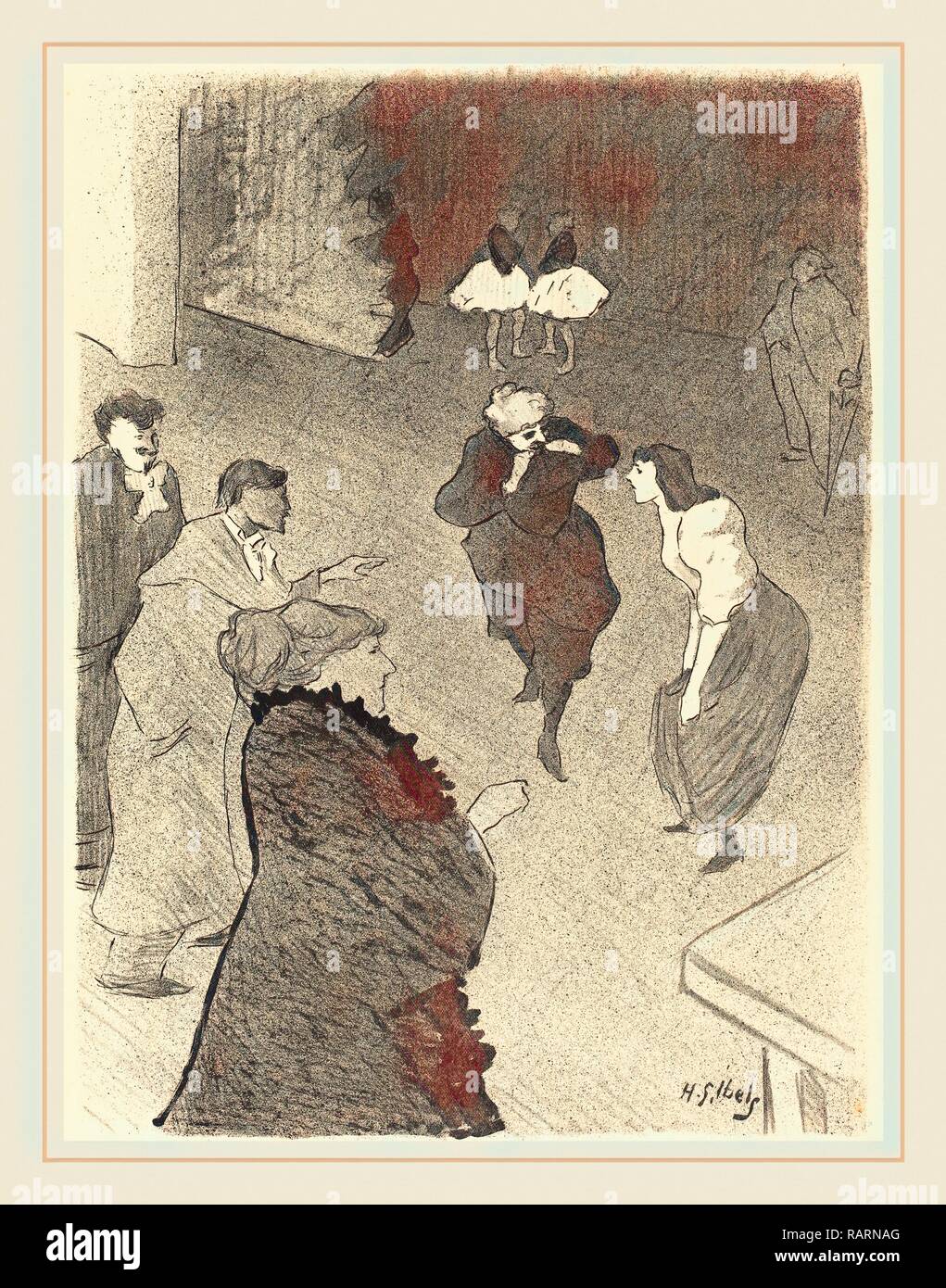 Ibels Henri-Gabriel (Francese, 1867-1936), Emilienne d'Alencon et Mariquita?, 1893, litografia. Reinventato Foto Stock