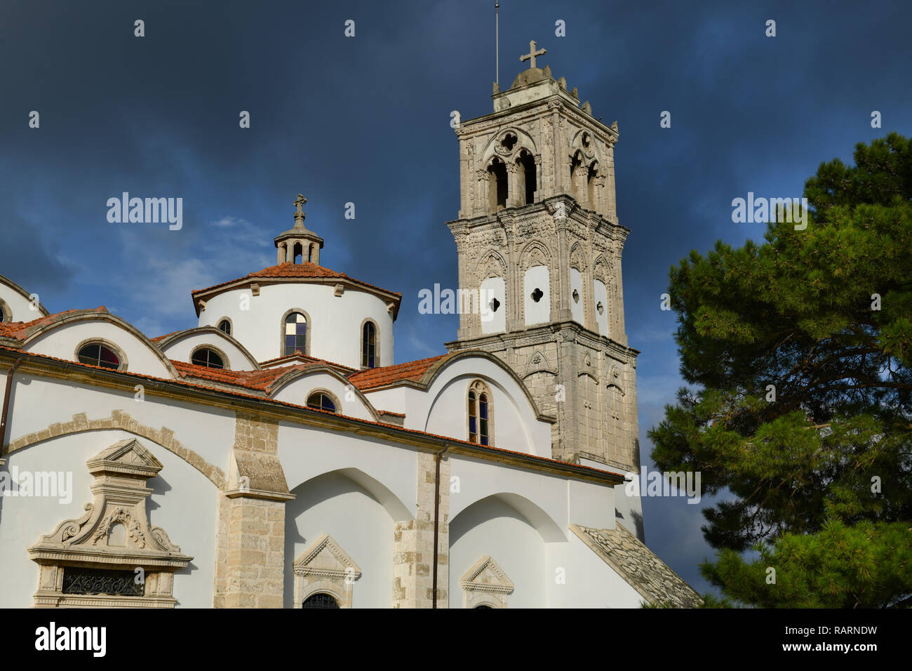 Timiou Stavrou (chiesa di Santa Croce), Pano Lefkara, Repubblica di Cipro, Timiou Stavrou (Kirche des Heiligen Kreuzes), Republik Zypern Foto Stock