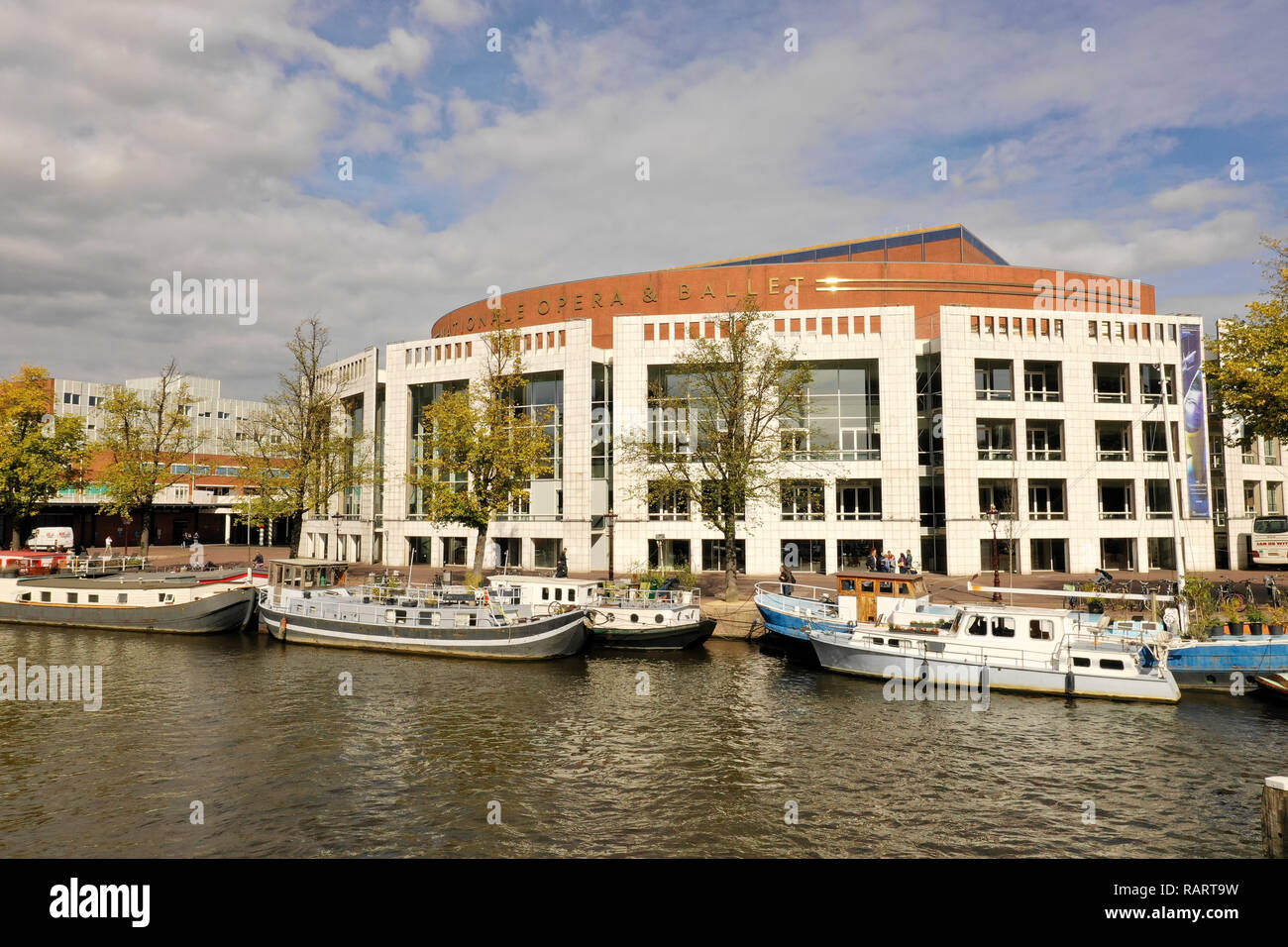 Il National Opera & Ballet buiging "Stopera" in Amsterdam, Paesi Bassi Foto Stock