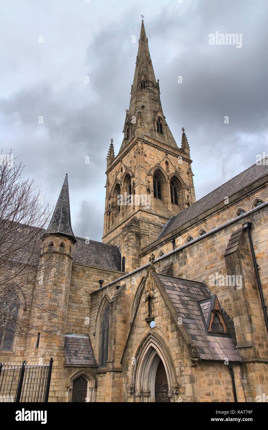 Greater Manchester North West England (UK). Cattedrale di Salford. Foto HDR. Foto Stock