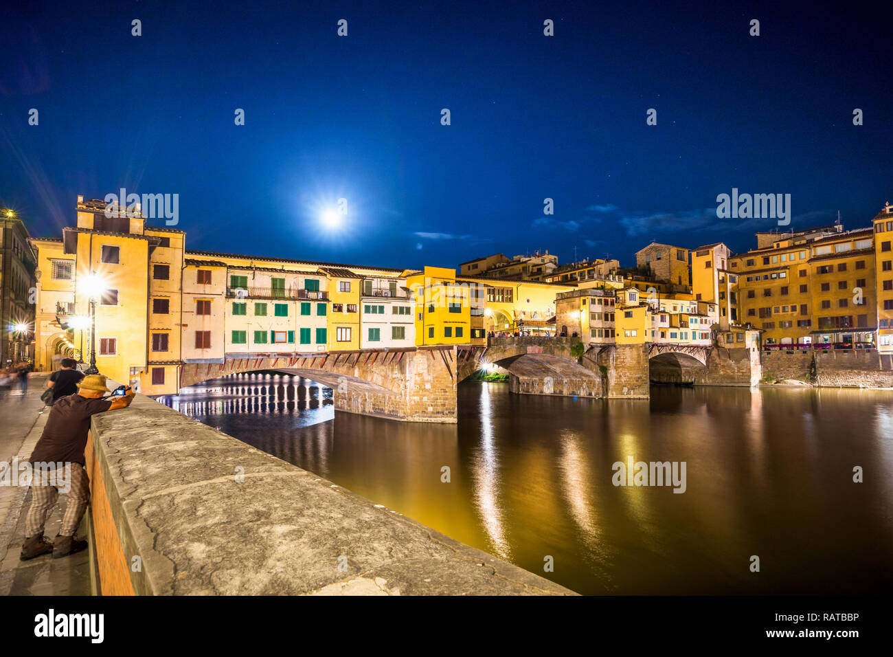 Ponte Vecchio, Florenz, Italia Foto Stock