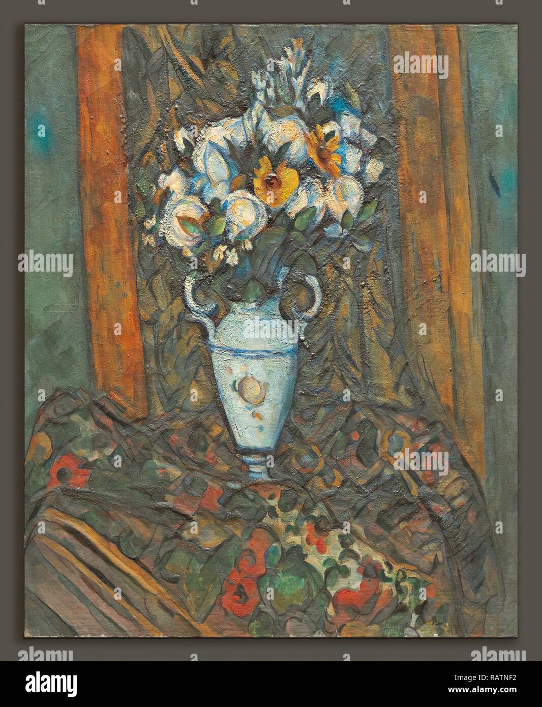 Paul Cézanne, un vaso di fiori, francese, 1839 - 1906, 1900-1903, olio su  tela. Reinventato da Gibon. Arte Classica con un reinventato Foto stock -  Alamy