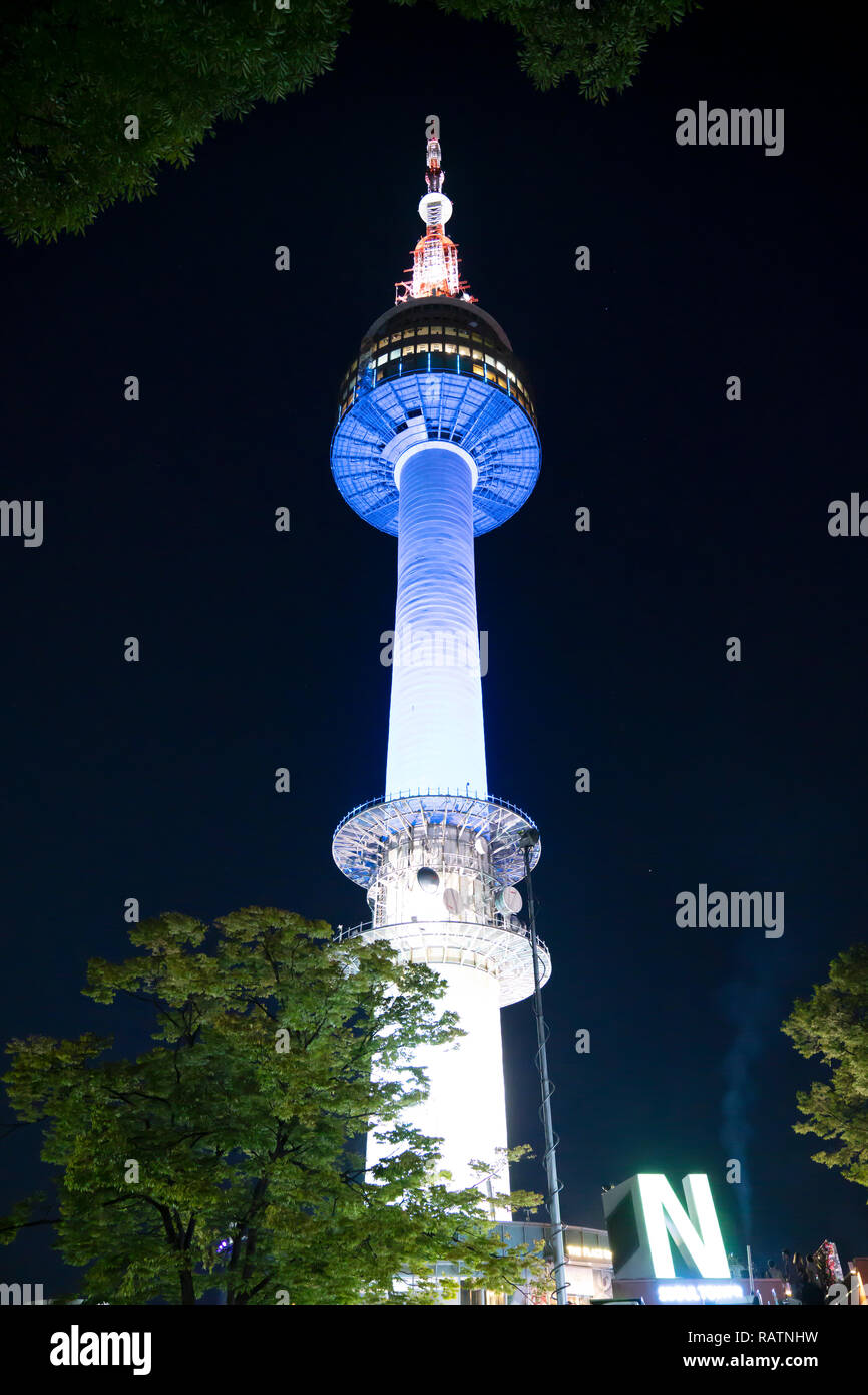 Torre di Namsan, Seoul Foto Stock
