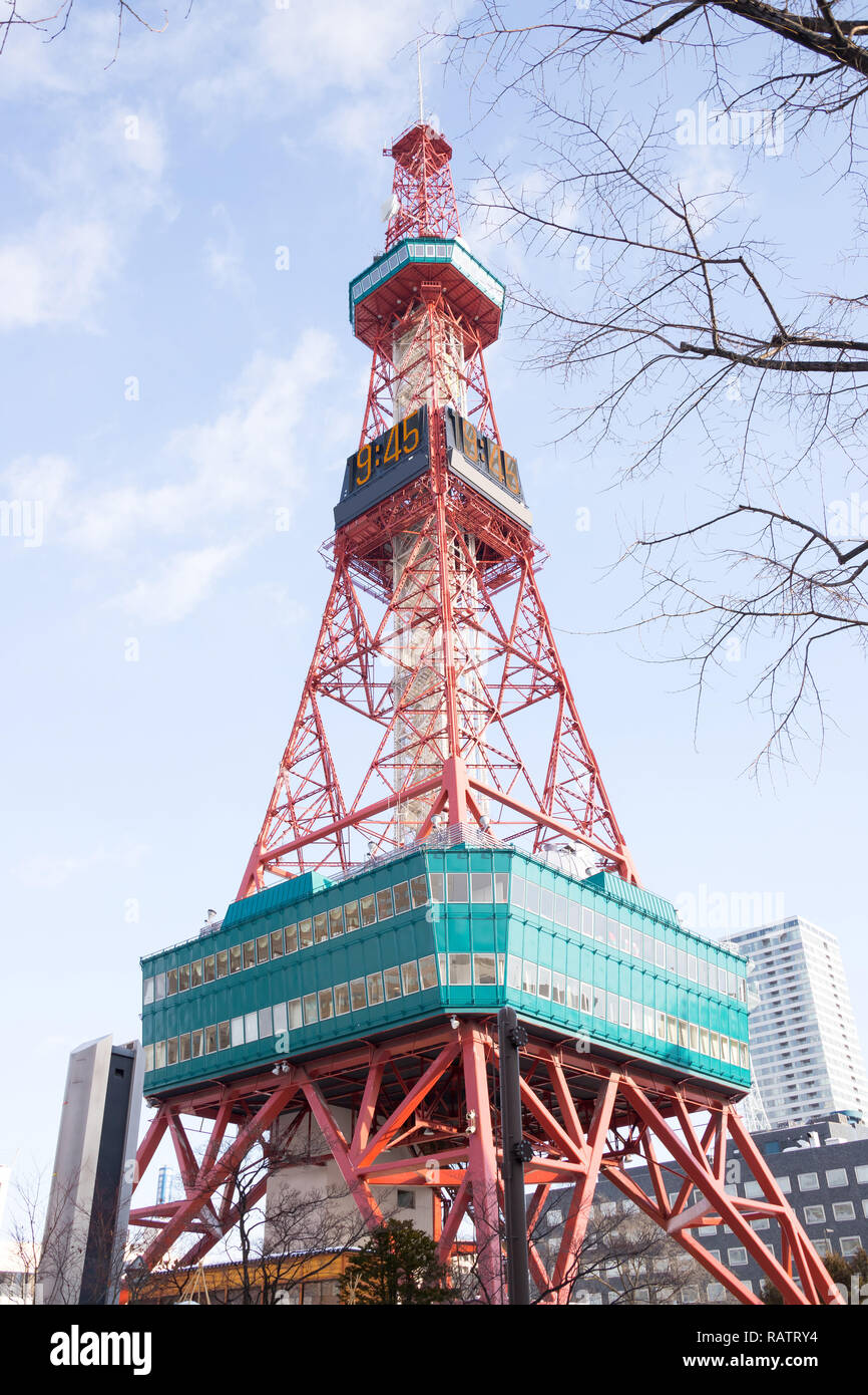 Sapporo torre della TV Foto Stock