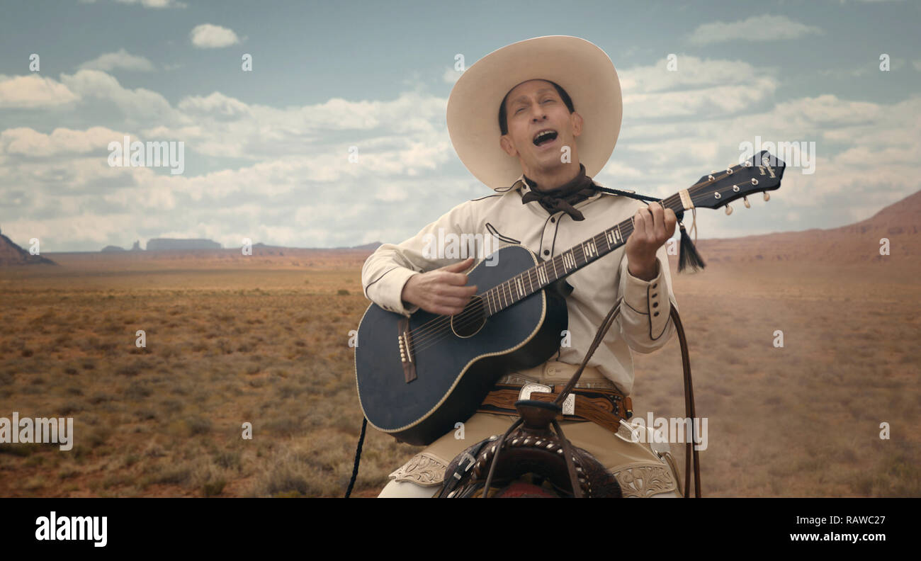 Tim Blake Nelson, "la ballata di Buster Scruggs' (2018) Credito: Netflix / Hollywood Archive Foto Stock