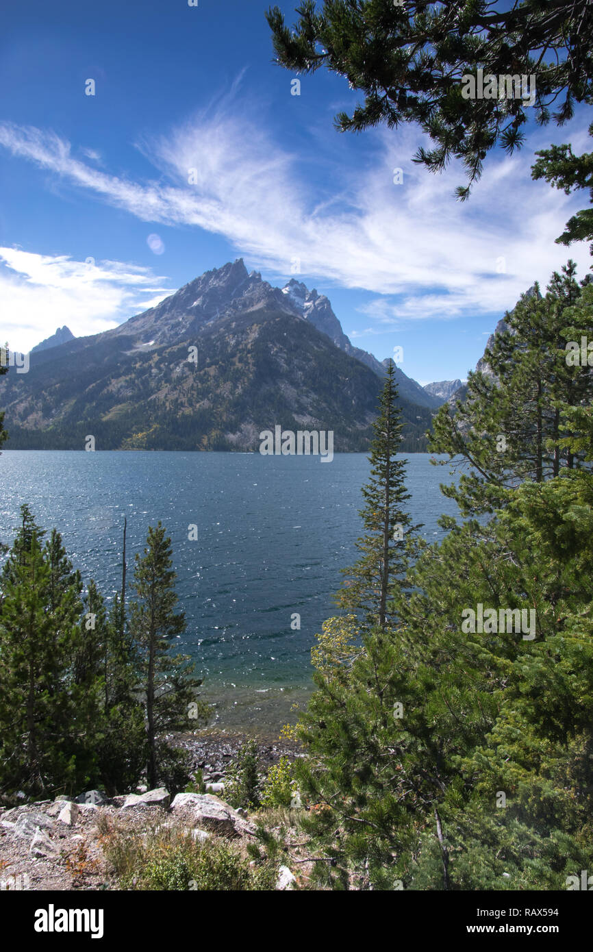 Lake Jenny, Teton NP, 09/2018 Foto Stock
