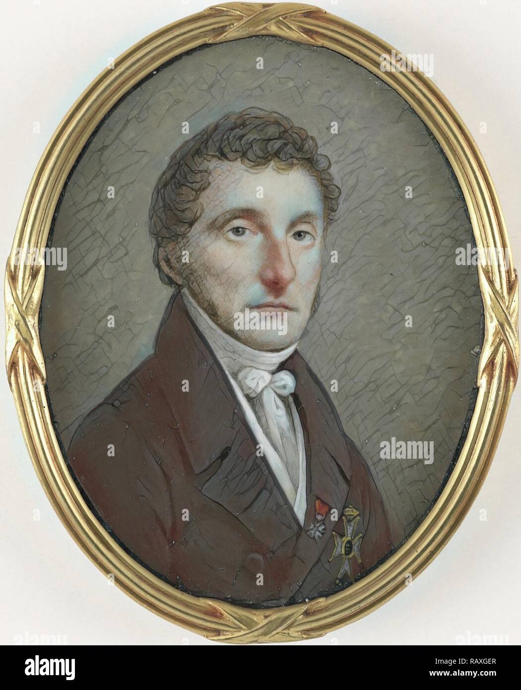 Pieter de Riemer (1769-1831). Professore di ostetricia, consulente chirurgo del re Guglielmo I, Johannes Hari (MI), 1800 reinventato Foto Stock