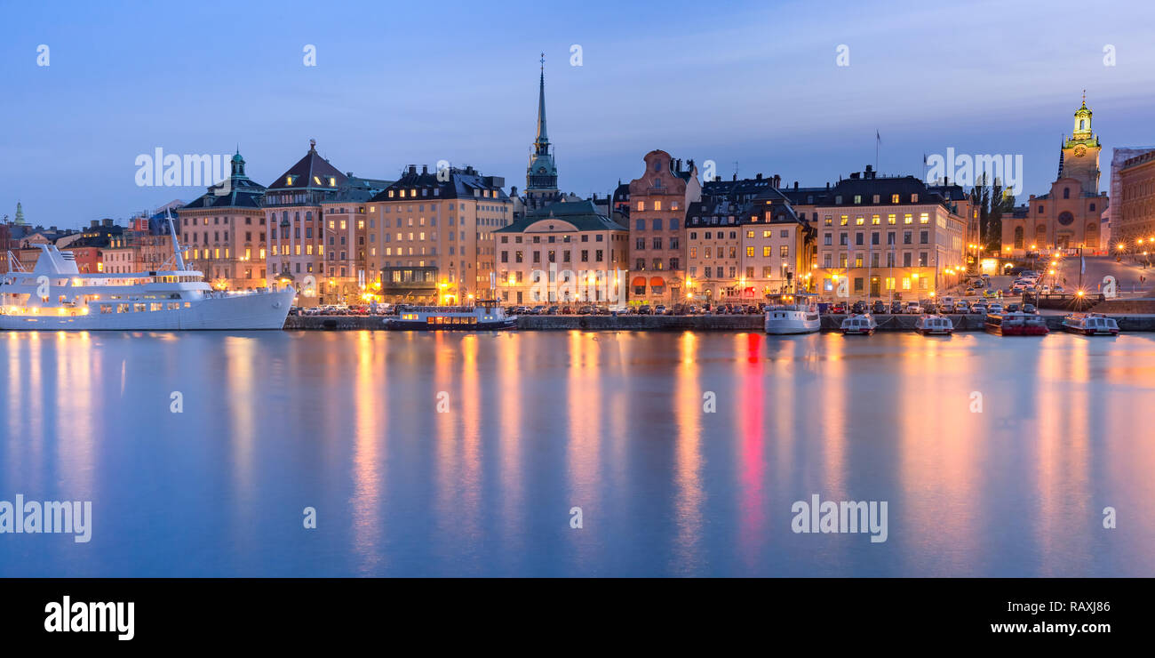 Gamla Stan a Stoccolma, Svezia Foto Stock