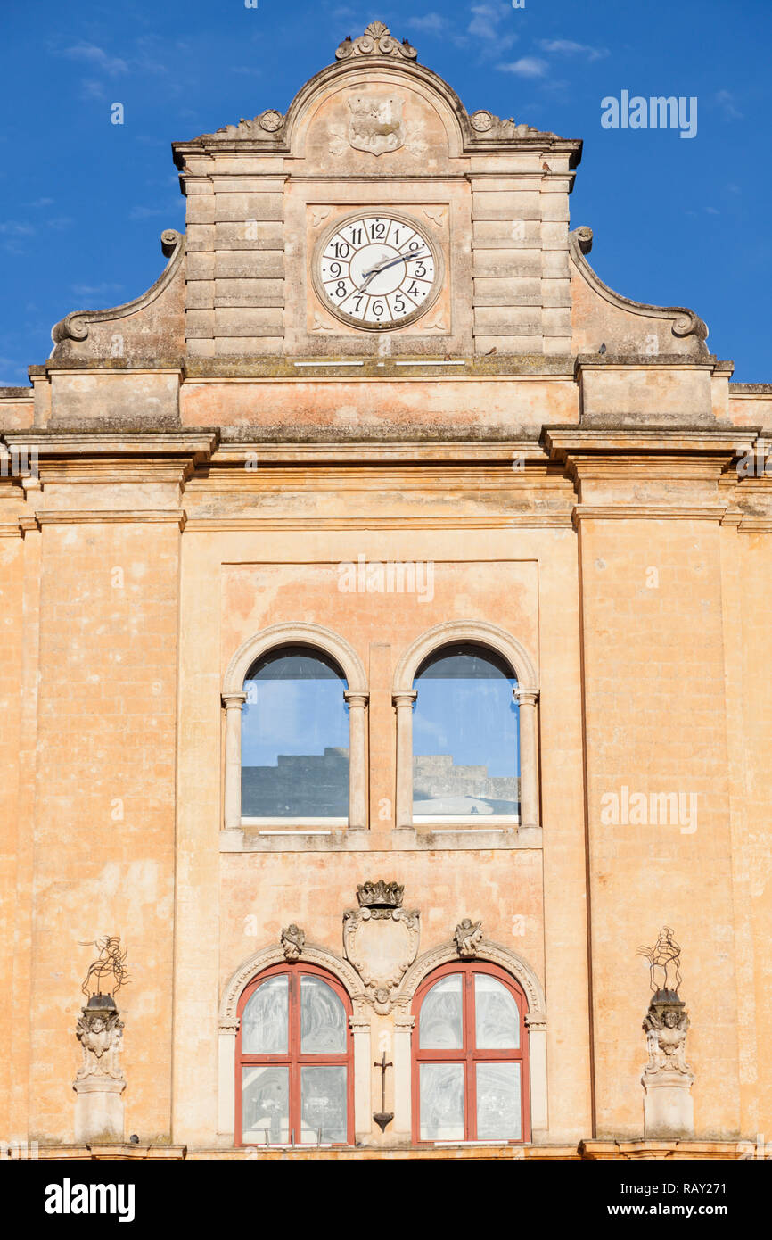 Piazza Vittorio Veneto a Matera. Matera, Basilicata, Italia Foto Stock