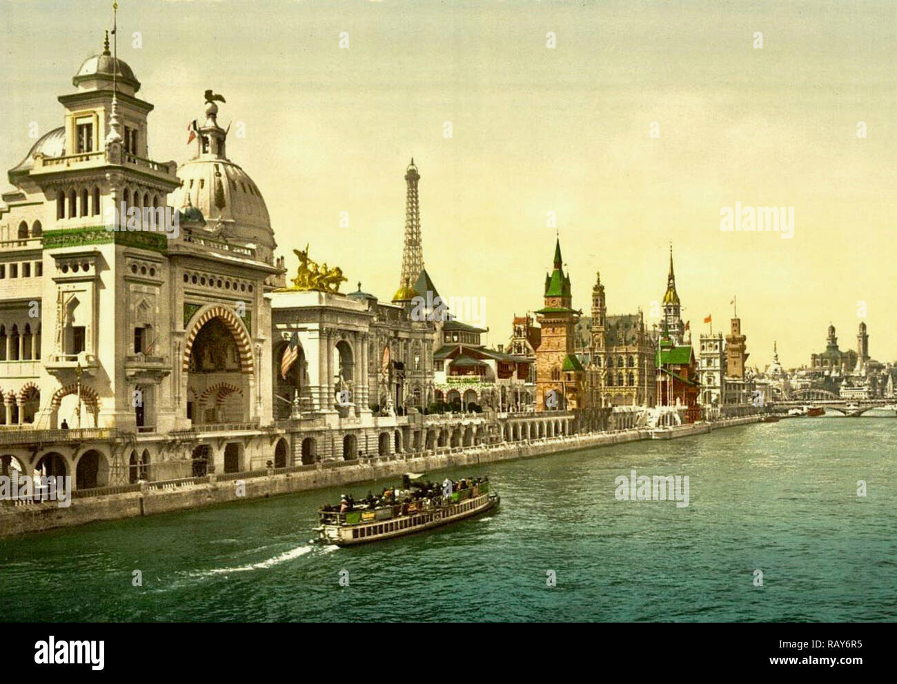 I padiglioni delle nazioni, Exposition Universelle Internationale de 1900, Parigi. Foto Stock