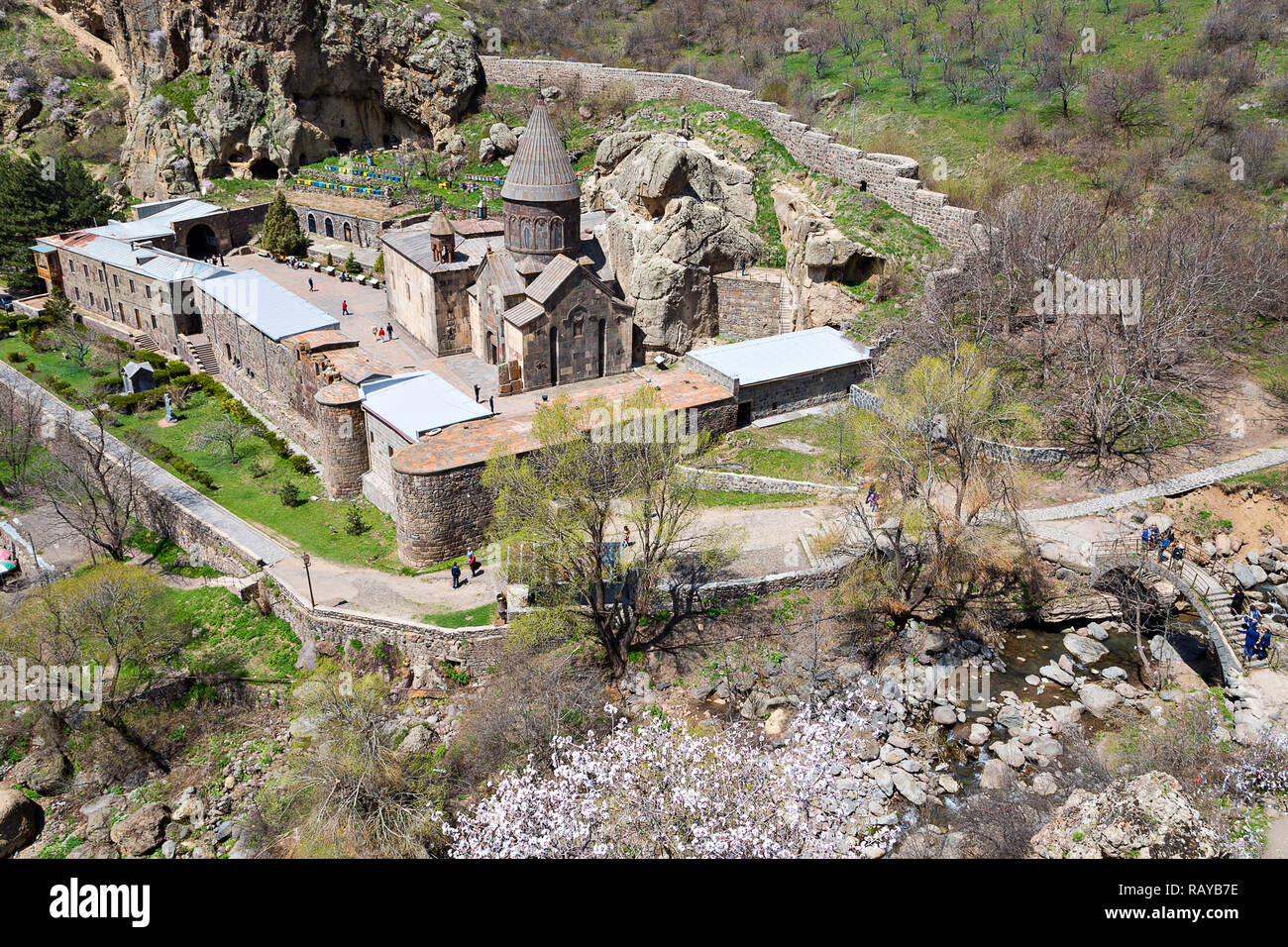 Monastero di Geghard in Armenia Foto Stock