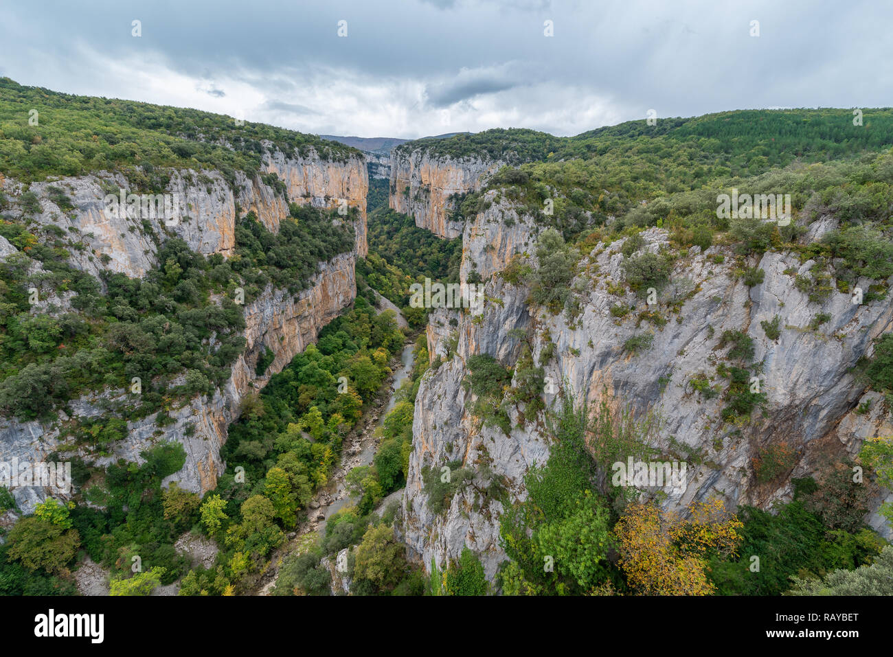 Foz di Arbayun, riserva naturale in Navarra, Spagna Foto Stock