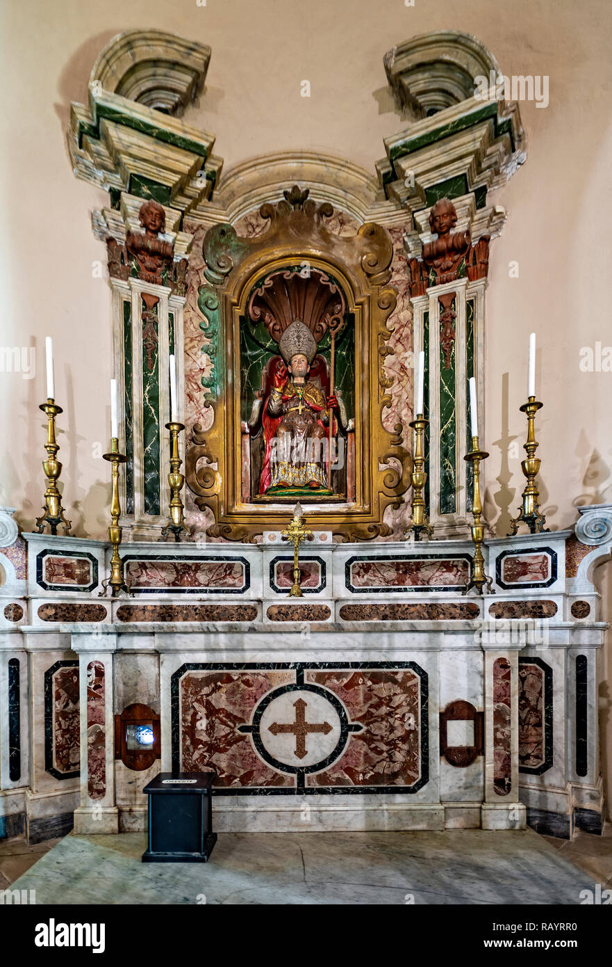 Italia Basilicat Acerenza cappella cattedrale di San Canio Foto Stock