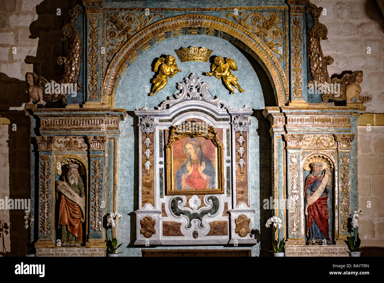 Italia Basilicata Madonna di Picciano Chiesa Santuario affresco della Madonna di Picciano, Foto Stock