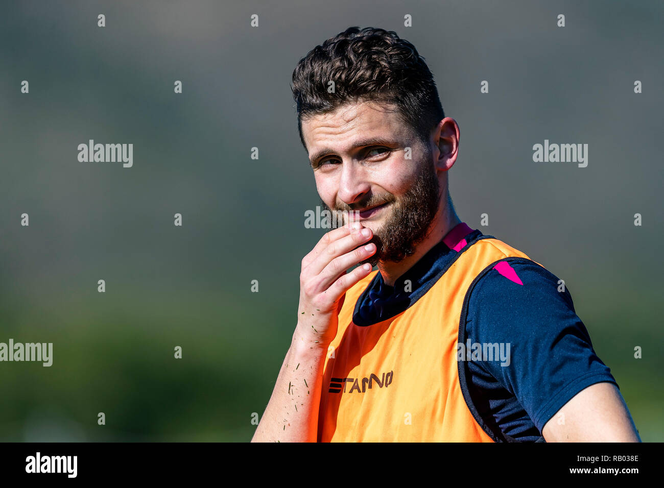 LA MANGA, Spanje, 05-01-2019, calcio, La Manga Club Resort, olandese eredivisie, stagione 2018/2019, FC Utrecht player Nicolas Gavory, durante il training camp Utrecht in La Manga 5-01-2019, Foto Stock