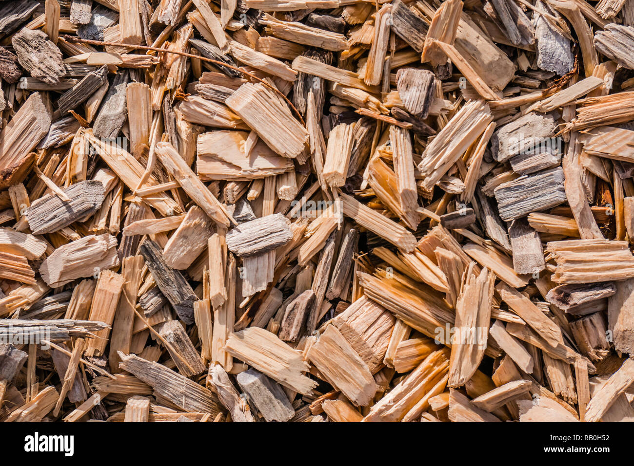 Trucioli di legno sulla superficie di giochi in Canada Foto stock - Alamy
