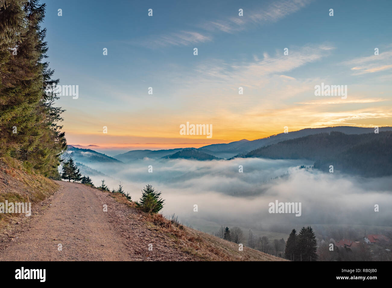 Escursioni intorno a teh magic Belchen nel sud della Germania Foto Stock