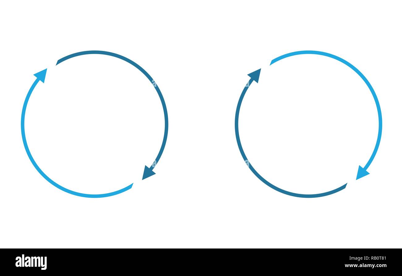 Le frecce in rotazione Illustrazione Vettoriale