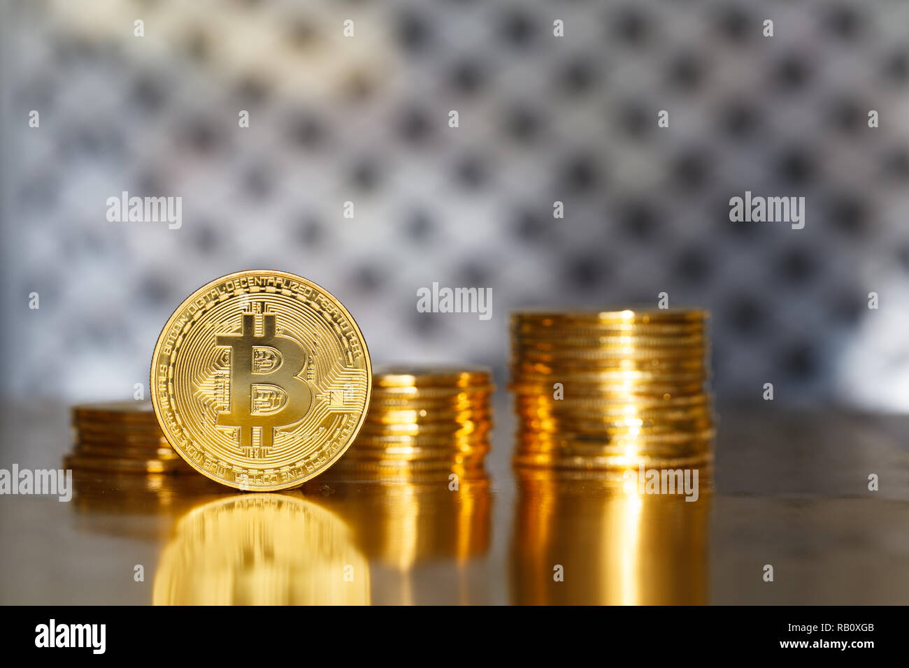 Bitcoin il futuro del sistema monetario mondiale Foto Stock