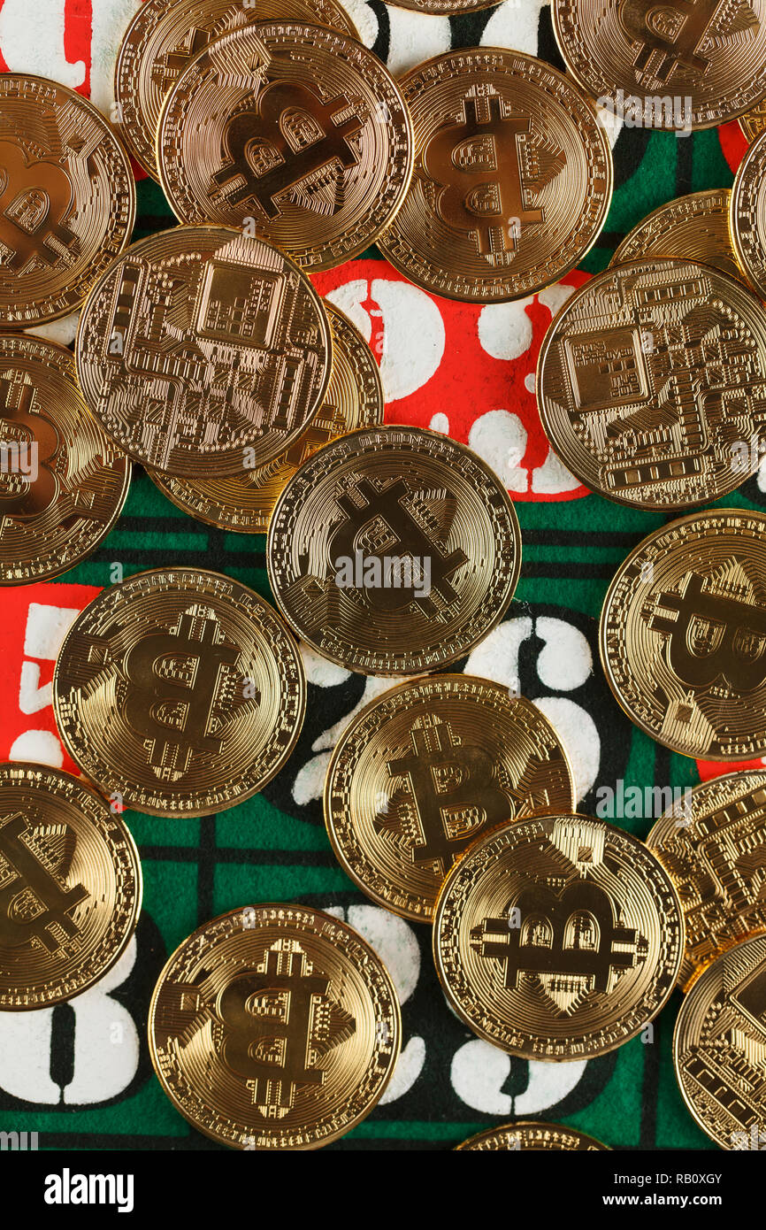 Bitcoin il futuro del sistema monetario mondiale Foto Stock