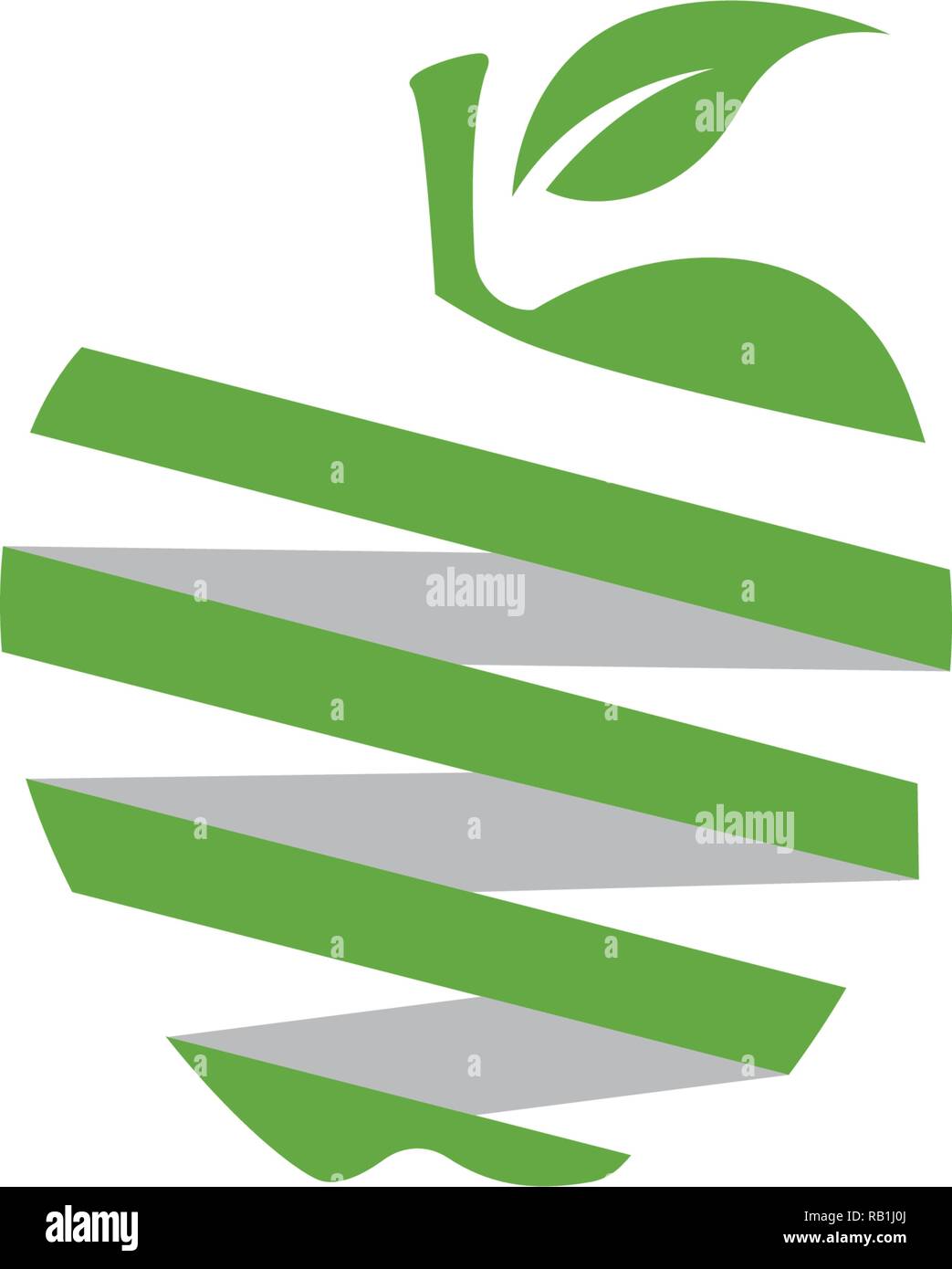 Icone di Apple illustrazione vettoriale di frutta appena Illustrazione Vettoriale