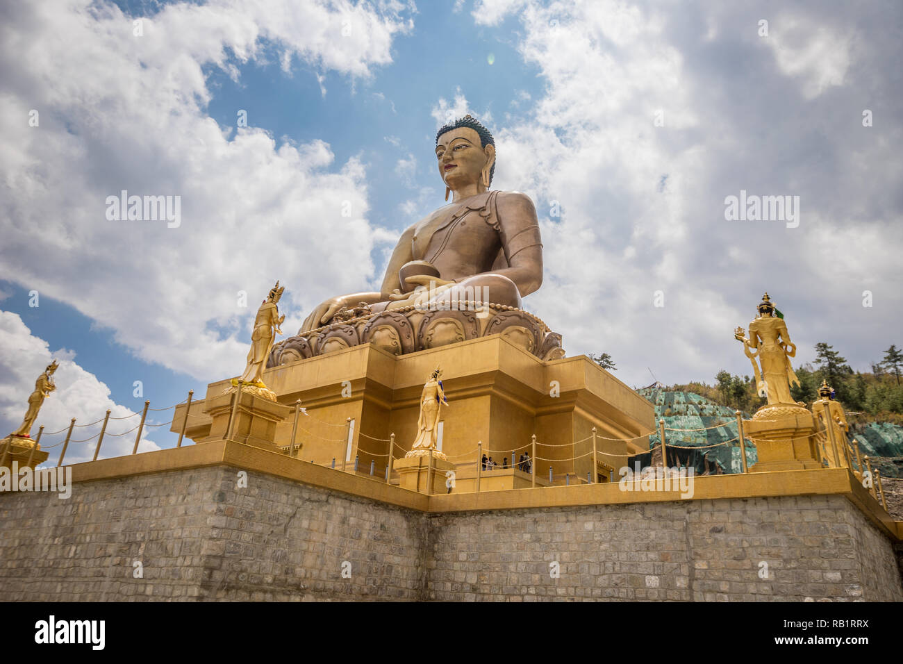Il gigante Buddha d'oro di Thimphu Bhutan Foto Stock