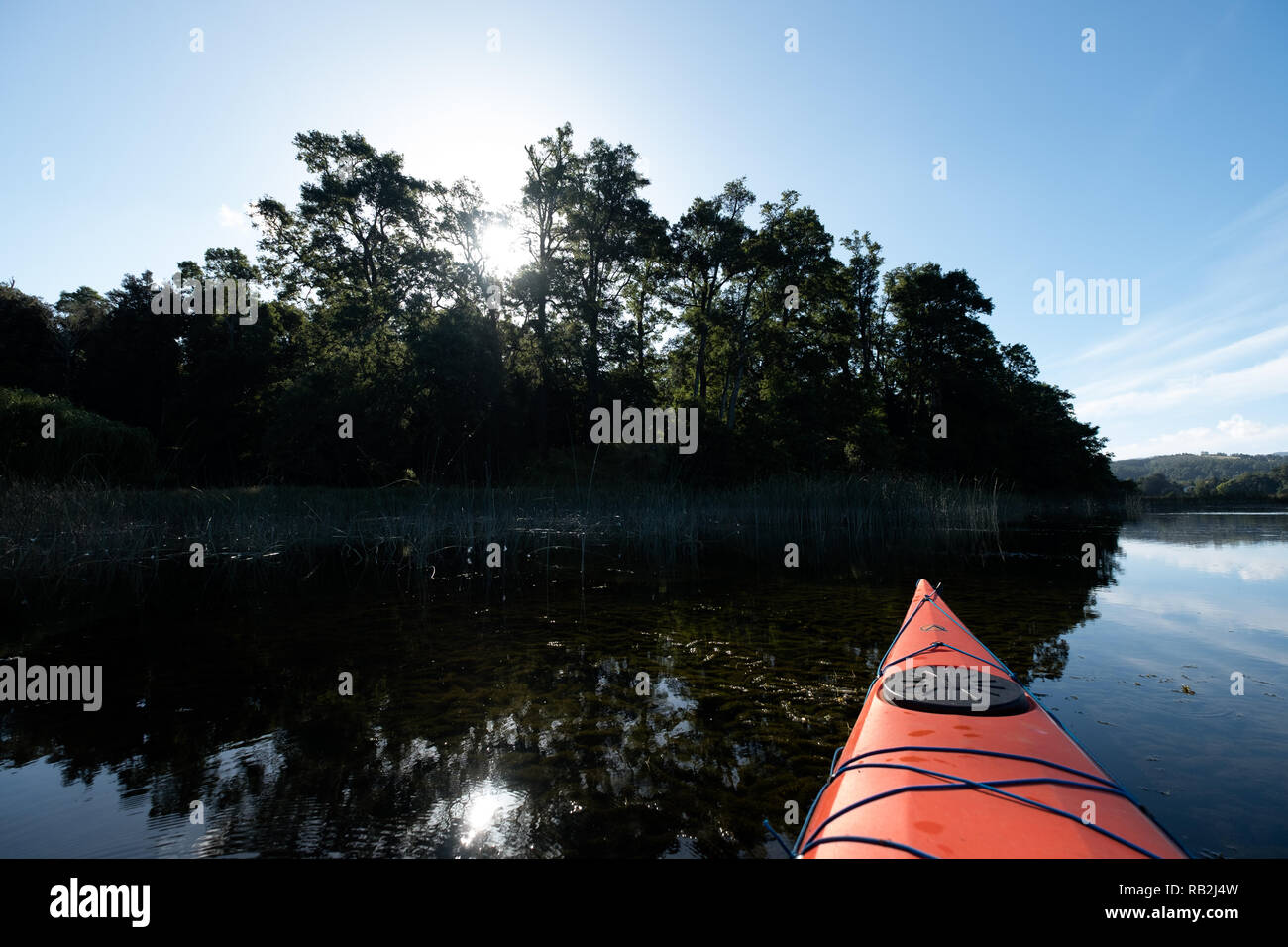 Gita in kayak nel sud del Cile Foto Stock