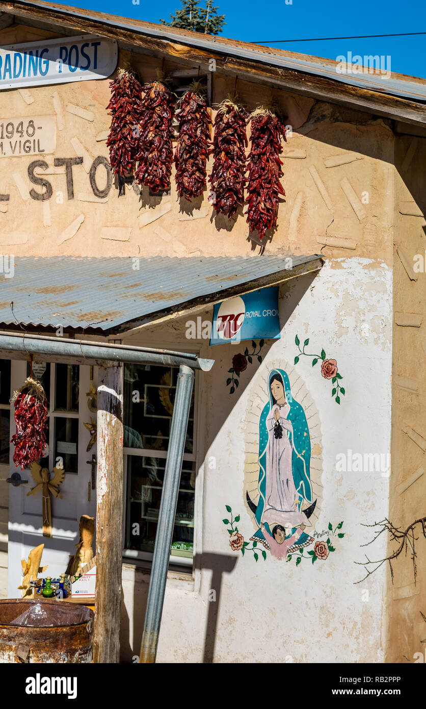 Veglia Store, Potrero Trading Post, Chimayo, Nuovo Messico, STATI UNITI D'AMERICA Foto Stock