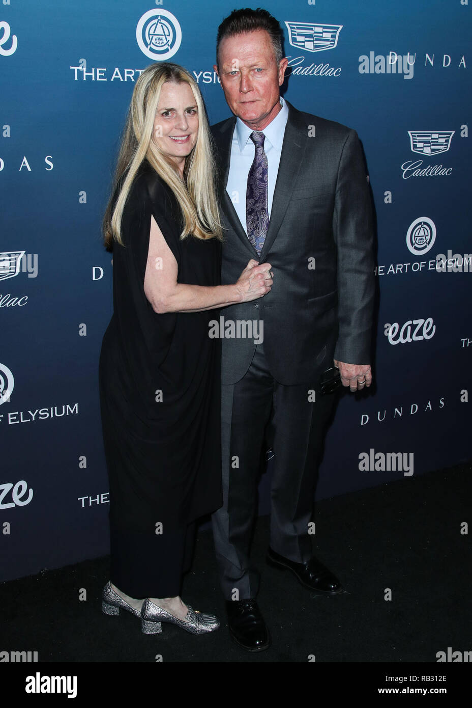 LOS ANGELES, Stati Uniti d'America - 05 gennaio: Barbara Patrick e il marito/attore Robert Patrick arrivano all'arte di Elysium's 12th Annual Heaven gala tenutosi in un luogo privato il 5 gennaio 2019 a Los Angeles, California, Stati Uniti. (Foto di Xavier COLLIN/Image Press Agency) Credito: Image Press Agency/Alamy Live News Foto Stock