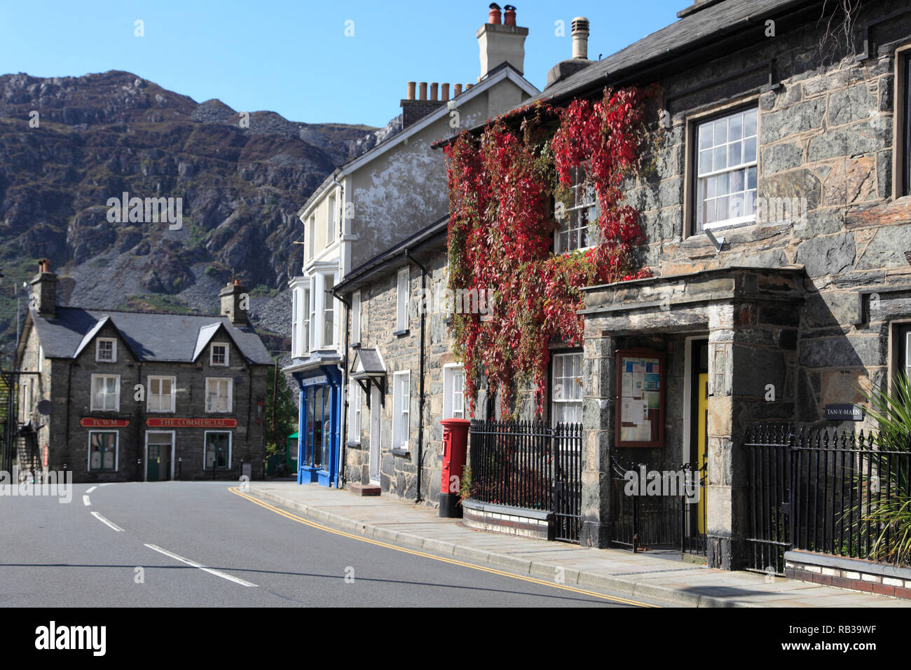 Blaenau Ffestiniog, Storico Welsh Slate città mineraria, Gwynedd, il Galles del Nord, Wales, Regno Unito Foto Stock