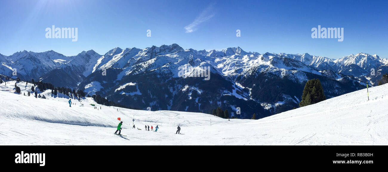 Hochgurgel, Wintersport, Austria Foto Stock