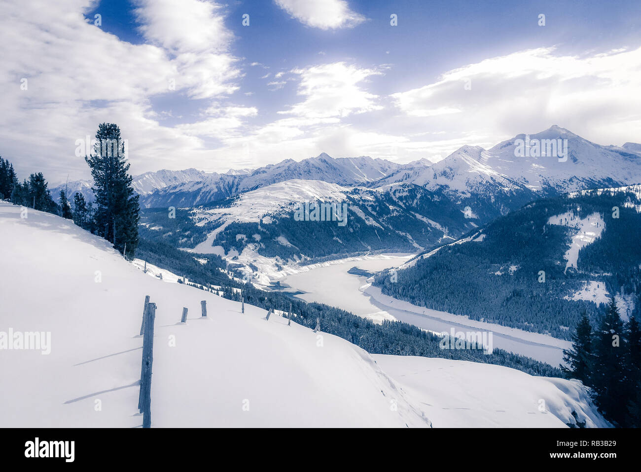 Königsleiten, Sci, inverno, Austria Foto Stock