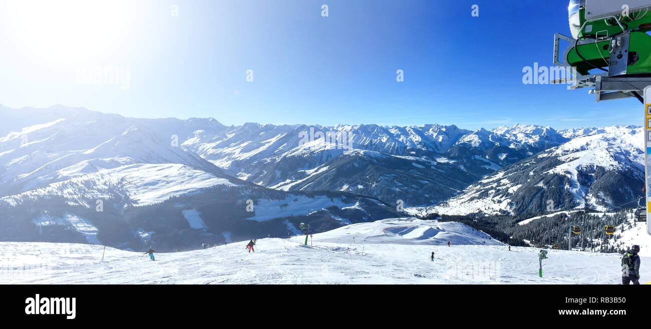 Königsleiten, Sci, inverno, Austria Foto Stock