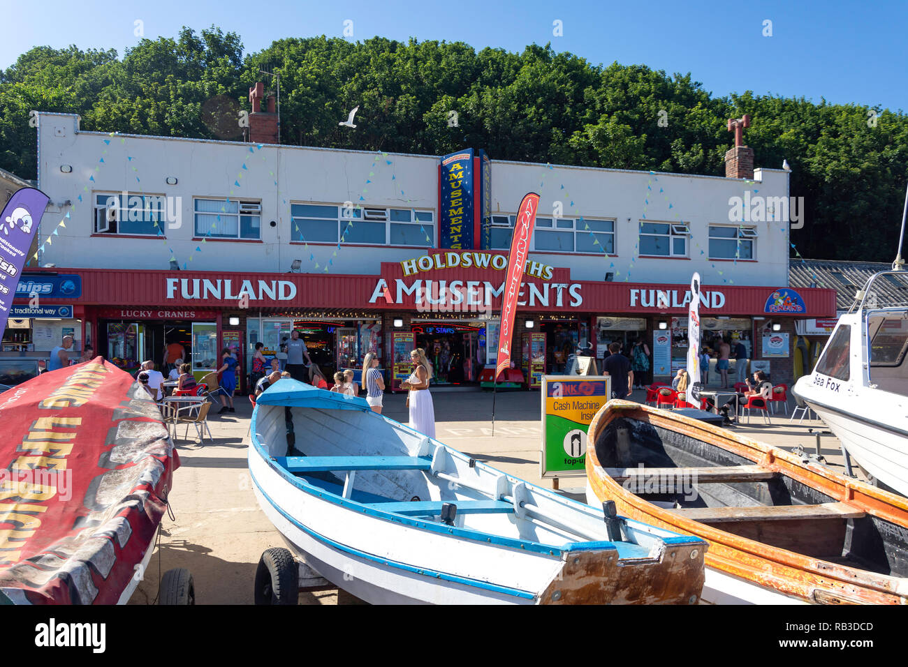 Holdsworth Sala giochi sul lungomare a Filey, North Yorkshire, Inghilterra, Regno Unito Foto Stock