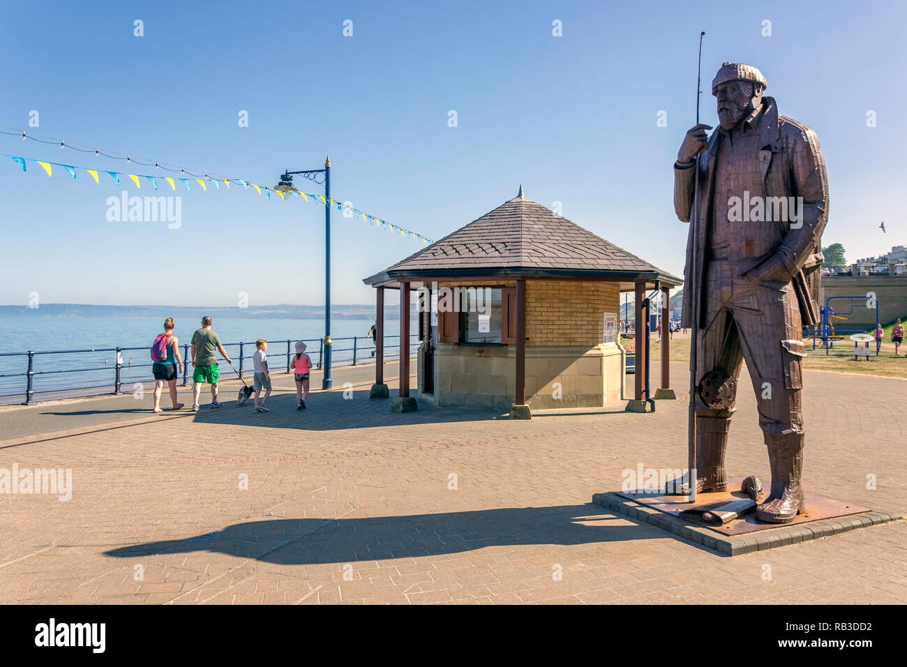 Lungomare Filey, North Yorkshire, Inghilterra, Regno Unito Foto Stock