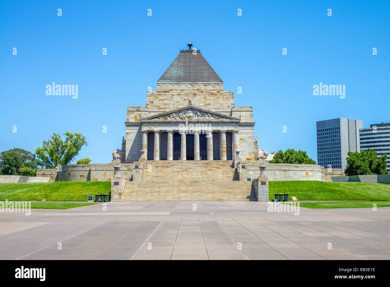 Il Tempio della Rimembranza a Melbourne, Victoria, Australia Foto Stock