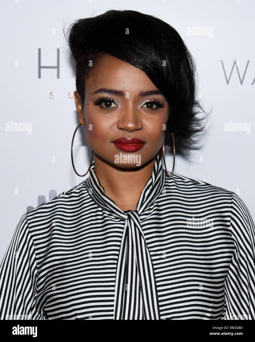Kyla Pratt assiste Angeleno presente 'un brindisi per i Globi' UN Globi Pre-Golden Cocktail celebrazione presso la sbe's HYDE Tramonto sabato gennaio 5,2019. Foto Stock