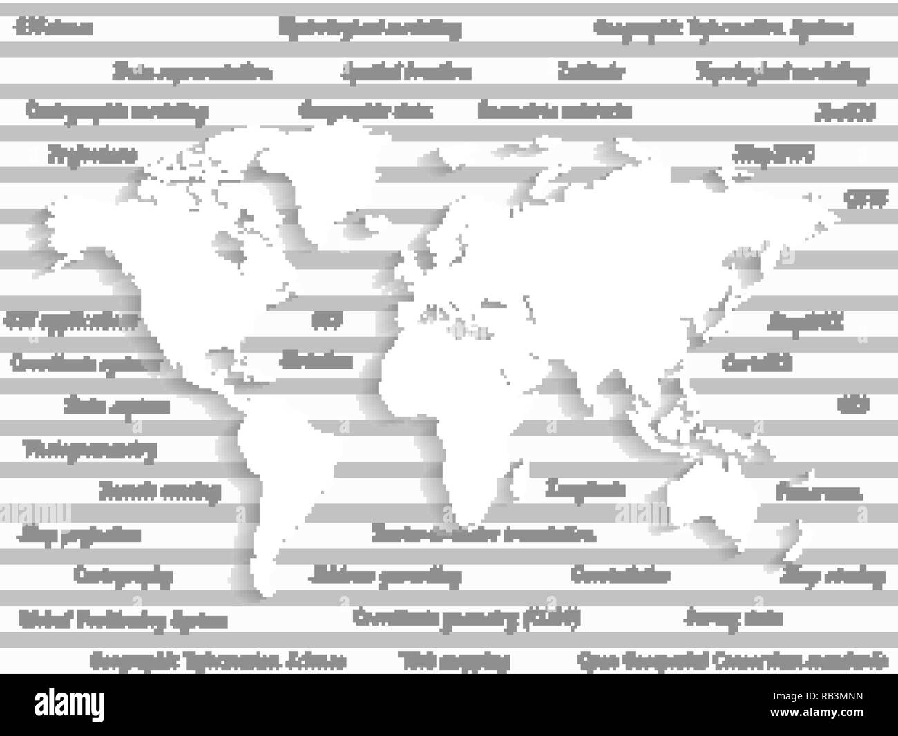 I sistemi di informazione geografica, GIS, cartografia e mappatura. Web mapping. Giorno GIS Illustrazione Vettoriale
