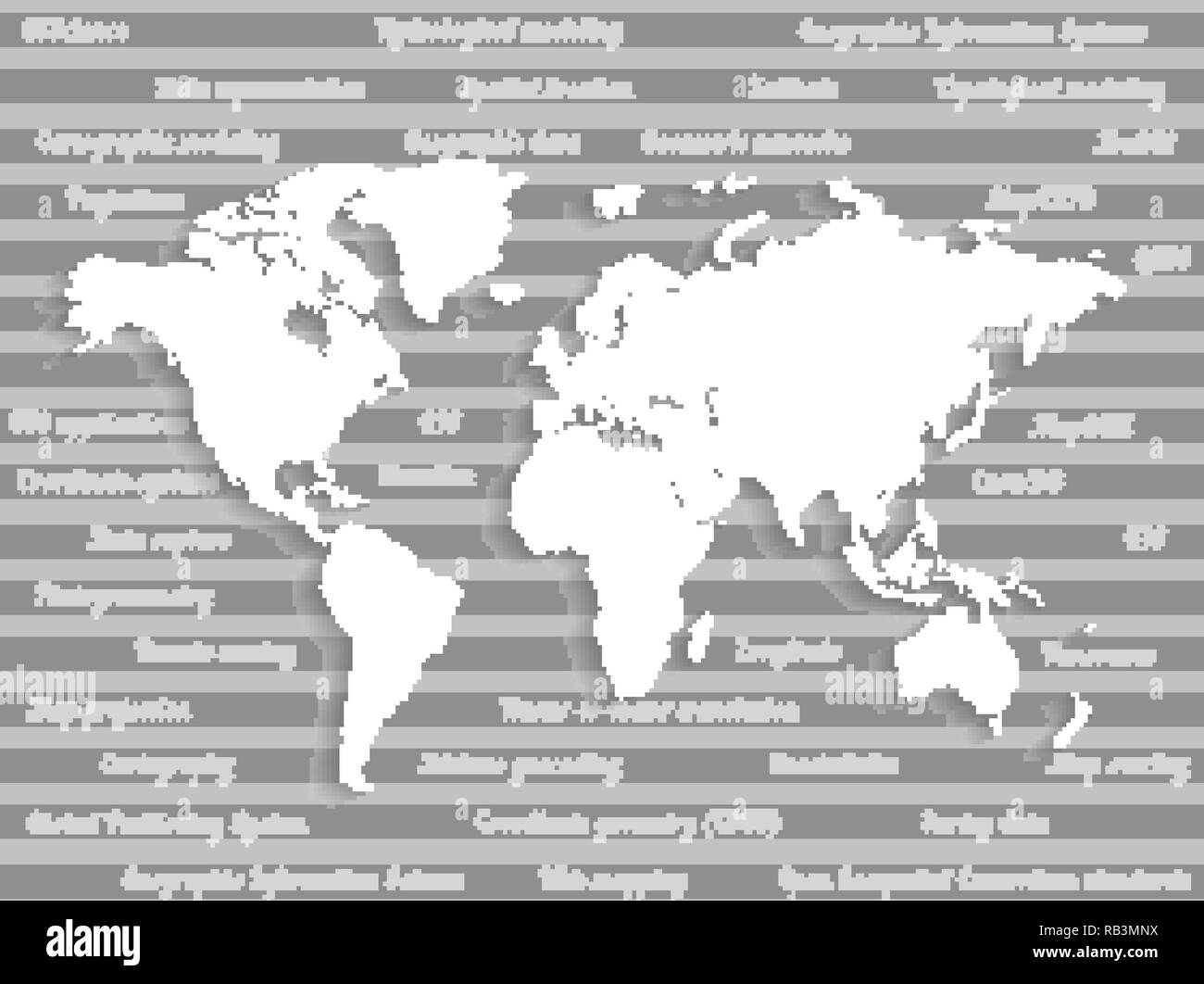 I sistemi di informazione geografica, GIS, cartografia e mappatura. Web mapping. Giorno GIS Illustrazione Vettoriale